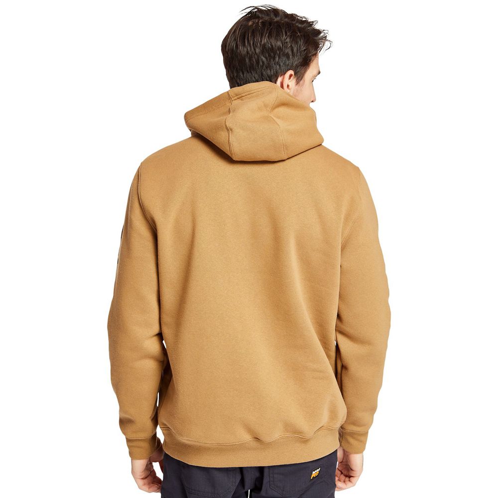 Timberland Φουτερ Ανδρικα Καφε - Pro® Hood Honcho Pullover Hoodie - Greece 2906143-BA